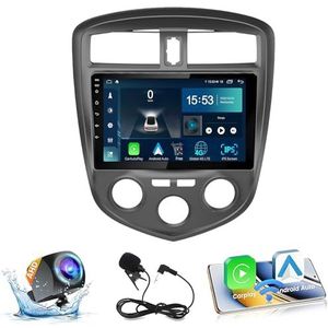 Android 14.0 2 Din Autoradio 9"" Touchscreen Auto Stereo voor Haima Prima 2010-2014 met Draadloze Carplay Android Auto GPS navigatie AHD Omgekeerd beeld Stuurwielbediening(S-4(4G+64G))