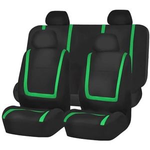 Beschermhoes Autostoel Voor Hyundai Voor Solaris Voor Elantra Voor Sonata Voor Accent Voor Creta Voor Encino Voor Equus Custom Protection Cover(5Seats-Green)