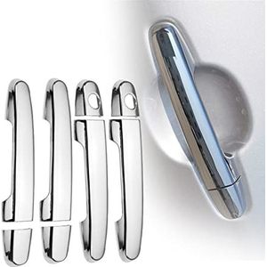 Voor T&oyota Voor Mark II x110 2001-2007 Gloss Black Chrome Auto Deurgreep Cover Trim Styling Accessoires Stickers: