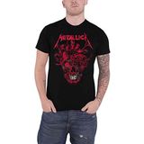Metallica Heart Skull T-shirt zwart L 100% katoen Band merch, Bands, Schedels