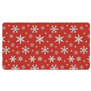 Sneeuwvlok Kerst Mode Bureau Muismat Antislip Gaming Muismat Accessoires Decor 40X75cm