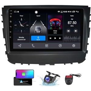 9 Inch Touchscreen Dubbel DIN Autoradio Compatibel met SsangYong Rexton 2019-2020 met Carplay/Android Auto FM RDS DAB+ Autoradio WiFi 4G Carplay Android Auto Bluetooth 5.0 DSP(NF-1)