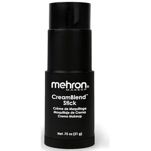 Mehron Make-up CreamBlend Stick | Gezichtsbeschildering, lichaamsbeschildering en foundation make-up | Lichaamsverf pen (zwart)