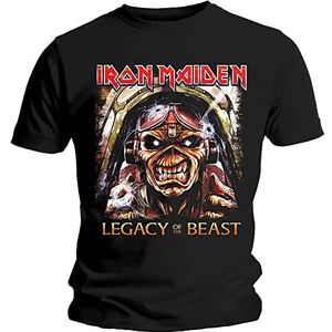 Iron Maiden T Shirt Legacy of the Beast Aces Band Logo nieuw Officieel Mannen M