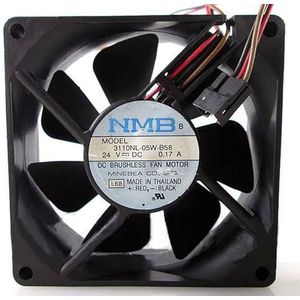 3110NL-05W-B58 24V 8CM 80 * 80 * 25mm 0.17A NMB inverter cooling fan