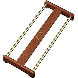 GALSOR Mokhouders beker droogplank houten Kung Fu theekop houder beker mat afdruiprek houder theestandaard theekarakterstandaard (kleur: bruin, maat: 28 x 12 x 3,4 cm)