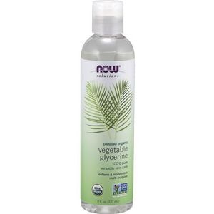 Now Now Certified Organic Vegetable Glycerine - 100% Pure Versatile Skin Care 8 fl.oz