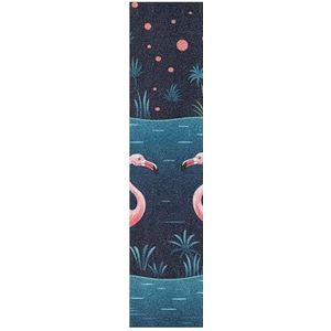 KAAVIYO Flamingo Grappige cartoon-griptape voor skateboard grip tape zelfklevend antislip voor longboard stickers grip (23 x 84 cm, 1 stuk)