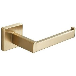 Handdoekrek Wandmontage ， Badbeslag Sets, Goud geborsteld roestvrij staal badkameraccessoires hardware wandgemonteerde handdoekstang rail toiletrolhouder handdoekenrek haak, 4-delige set 40 cm, één (