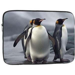 Grappige Pinguïns Laptop Sleeve Case 17 inch Laptop Tas Shockproof Beschermende Notebook Case Computer Draagtas Case