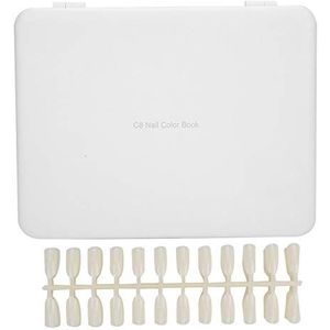Nail Tip Display Book, Rearrangeable Nail Polish Color Template Display Board, oefenen vaardigheden voor Nail Training & Oefenen
