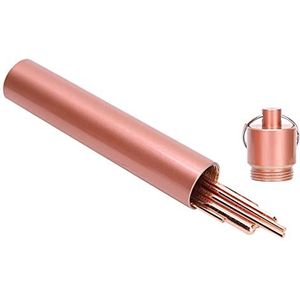 Yechiry Roestvrijstalen Spiraalvormige Oorlepel Oorsmeerreiniger Set U-vorm Gladde Lente Massagelepel M-maat voor Het Verwijderen van Oorsmeer (roze goud)