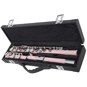 fluit instrument Roze 16-gaats Dwarsfluit Met Houten Blaasinstrumenten Gesloten Gat C-cassette flute instrument