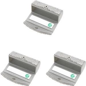 Lippenstift Case Houder Organizer Bag Purse Lipgloss Opslag W/Spiegel Zilver, 3 Set (Zilver), Travel Size, als beschrijving