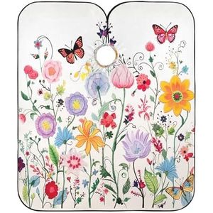 Kapper Cape Rustieke Bloem Salon Cape Premium Haar Snijden Cape Unisex Kappers Jurk Voor Thuis Kapper Accessoires Kappers 140x168cm