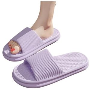 Slippers, Damesbadslippers - Thuissandalen for binnen- en buitengebruik in de zomer,voor dames en heren(Purple,41 EU)