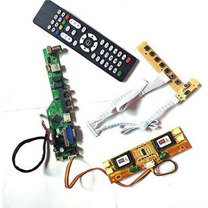 Voor LTM190M2-L31/L33 VGA HDMI AV USB LCD display panel Remote+Inverter+toetsenbord T.V53 controller board 4CCFL 30Pin LVDS DIY kit (LTM190M2-L33)