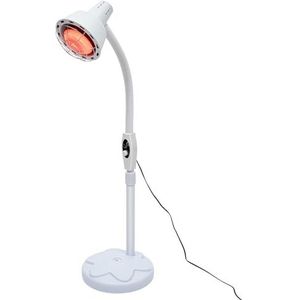 DHQCQL Home Infraroodlamp, 275 W, 0-115 °C, temperatuur instelbaar, rood licht, straler, warmtelamp met standaard, 360 graden roterend rood lichtlamp, voor het hele lichaam