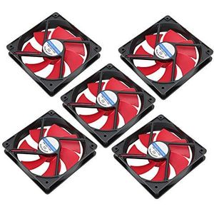 5 stks 12 cm waterdichte power koelventilator, geluidsarme voeding koeler, pc chassis ventilator koellichaam voor computer, 12 v