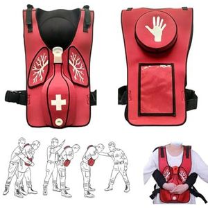 anti-verstikkingsapparaat, Heimlich Eerste Hulp Praktijk Trainingsmodel, Geschikt for Lesaccessoires for Leerlingen van 5-12 Jaar, Rood(Red)