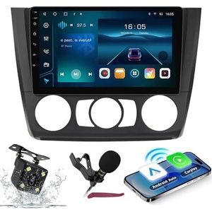 Android 14 Autoradio Navi voor 1-serie 2008-2012 9-inch schermradio met draadloze carplay Android-auto GPS-navigatieondersteuning Bluetooth 5.0 HIFI FM 5G-WiFi SWC MIC-camera,M600s