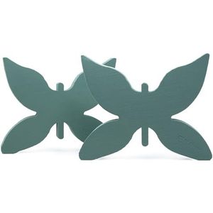 FLOWERBOX Oasis steekschuim vlinder 34,5 cm steekmassa steekspons - 2 stuks