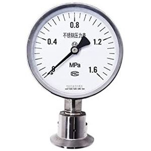 Push-Pull Tester Rollenbank Alle roestvrijstalen sanitair diafragma manometer luchtdruk gauge schokbestendige manometer LCD-scherm met hoge precisie(0~0.1)