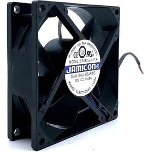 SF0825B1UF-R 8025 12V PWM Hoge snelheid Regulering van groot luchtvolume 8 cm industriële controlefrequentie -omzetter processor Chassis fan (Color : Refurbished)