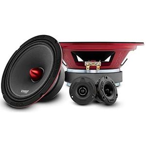 DS18 Car Speaker Tweeters 8"" Inch 480w Watt 4Ohm Combo Package PRO-X8.4BMPK