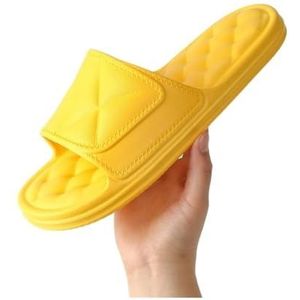 Badslippers Dames Zomer Thuis Binnen Comfortabele Badslippers voor douchen en binnengebruik(Yellow,45 EU)