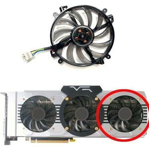 Voor MANLI voor GeForce GTX1070 1070ti 1080 voor Gallardo grafische kaart vervangende ventilator FD7010H12D(Right fan)