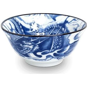Luxe - Matcha bowl - Matcha kom - Japanse Matchakom - Blauwe draak - Hand gemaakt - 100% Porselein - Kom - Matcha bowl - Poke bowl - Schaal - Schaaltjes - Japans servies - Voor matcha thee
