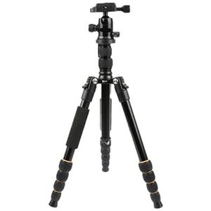 Aluminium Draagbare Professionele Reis Camera Driepoot Q666 Monopod Ball Head