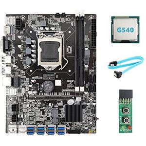 AMIUHOUN B75 USB ETH Mijnbouw Moederbord 8XUSB3.0+G540 CPU+Switch Board+ Kabel LGA1155 DDR3 B75 USB BTC Moederbord