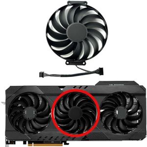 Vervangende ventilator voor ASUS TUF RX6700XT 6800 6800XT 6900XT 6950XT OC grafische kaart(Middle fan)