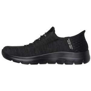 Skechers 149937 BBK Slip-INS Dames Low Sneaker / Slip-On Sneaker Dazzling Haze Zwart Textiel, zwart, 39.5 EU