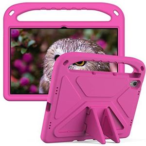 Tablet PC-hoes Kinderhoes compatibel met Lenovo Tab P11 TB-J606F (11"") / Lenovo Tab P11 Plus, lichtgewicht schokbestendige handgreepstandaard Kindervriendelijke beschermhoes Bescherming(ROSE RED)