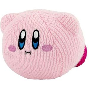 TOMY Nuiguru Kirby Gebreid pluche dier - Kirby Hovering pluche - Gebreide pluche dieren om te verzamelen - Zacht en schattig pluche en Valentijnscadeau voor kinderen - 15,2 cm