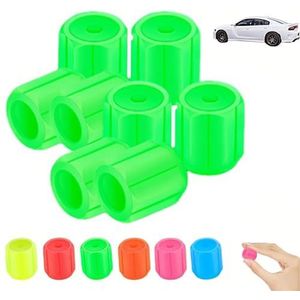 8 stuks lichtgevende ventieldopjes for banden, universeel waterdicht licht for auto's, vrachtwagens en fietsen, eenvoudig te installeren, geen gereedschap nodig, accessoires for nachtveiligheid