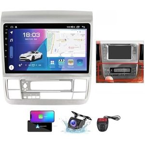 Android 13 Autoradio 2 DIN Compatibel met Toyota Alphard 1 H10 2002-2008 9 Inch Touchscreen Carplay Android Auto met BT 5.0/FM RDS/Bediening op het stuur/Achteruitrijcamera(B,NF-7)