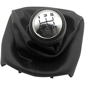 TUANZUN Versnellingsknop, auto versnellingspookknop 5 versnellingen schakelknop schakelknop vervangende kits kraag hendel stick gaiter boot cover fit gebruik voor Peugeot 307 207 406 Citroen C3 C4 C5