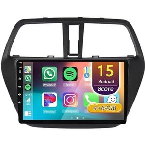 Android 15 Radio,voor Suzuki SX4 2 S-Cross 2012-2016, 9 Inch Touchscreen 2 Din Autoradio Met Wireless CarPlay Android Auto Bluetooth WIFI GPS-navigatie Swc(A 4core (2G+32G))