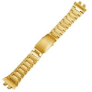 Roestvrij Stalen Horlogeband Fit for Casio GW-B5600 DW5600/M5610/GMW-B5000/GA2100/GM-2100 GM5600 Horlogeband Metalen Stalen Band armband (Color : Gold for GMW-B500, Size : For GM2100)