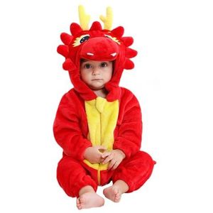 Onesiekostuum Voor Babydieren - Unisex Cartoon Babydierenkostuums | Cartoon Dieren Outfit Eendelige Rompertjes Voor Kinderen | Dierenkostuum Met Capuchon Voor Kinderen