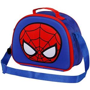 Spiderman Bobblehead-3D ontbijttas, blauw, blauw, 3d ontbijttas bobblehead