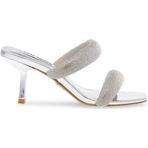 Steve Madden - Notch - Sandalen - Grijs - Hoge Hak - Synthetisch