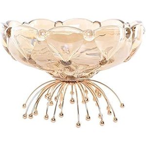 KRXSOBNV, 9,8 inch kristalglas fruitschaal, fruitschaal for aanrecht, voetstuk fruitschaal for tafel decoratief for thuis,Fruitschaal(M)