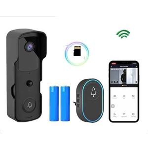 Video Doorbell Tuya Smart Deurbel Camera Video Deurbel Intercom Infrarood Alarm Draadloze Bewakingscamera Waterdicht 1080 P HD Remote Monitoring(C)
