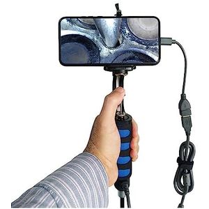 Inspectiecamera, 8.5mm 180 Graden Draaibare Industriële Endoscoop Camera Controle Steering Automotive Pijp Inspectie High-definition Met Verlichting