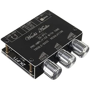 WANGCL Bluetooth 5.0 Audio Ontvanger Decoder Stereo Tone Board ZK-PT1 Volume Controller Treble Bass Tonale voorversterker Amp Knop Voor Versterker